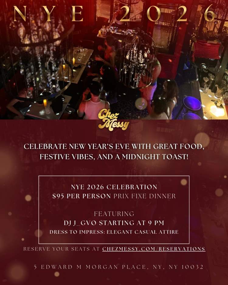 New Years eve pre fixe promo