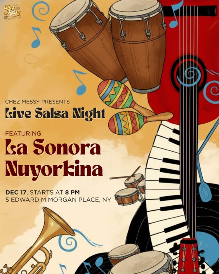 Live Salsa promo on Dec.17
